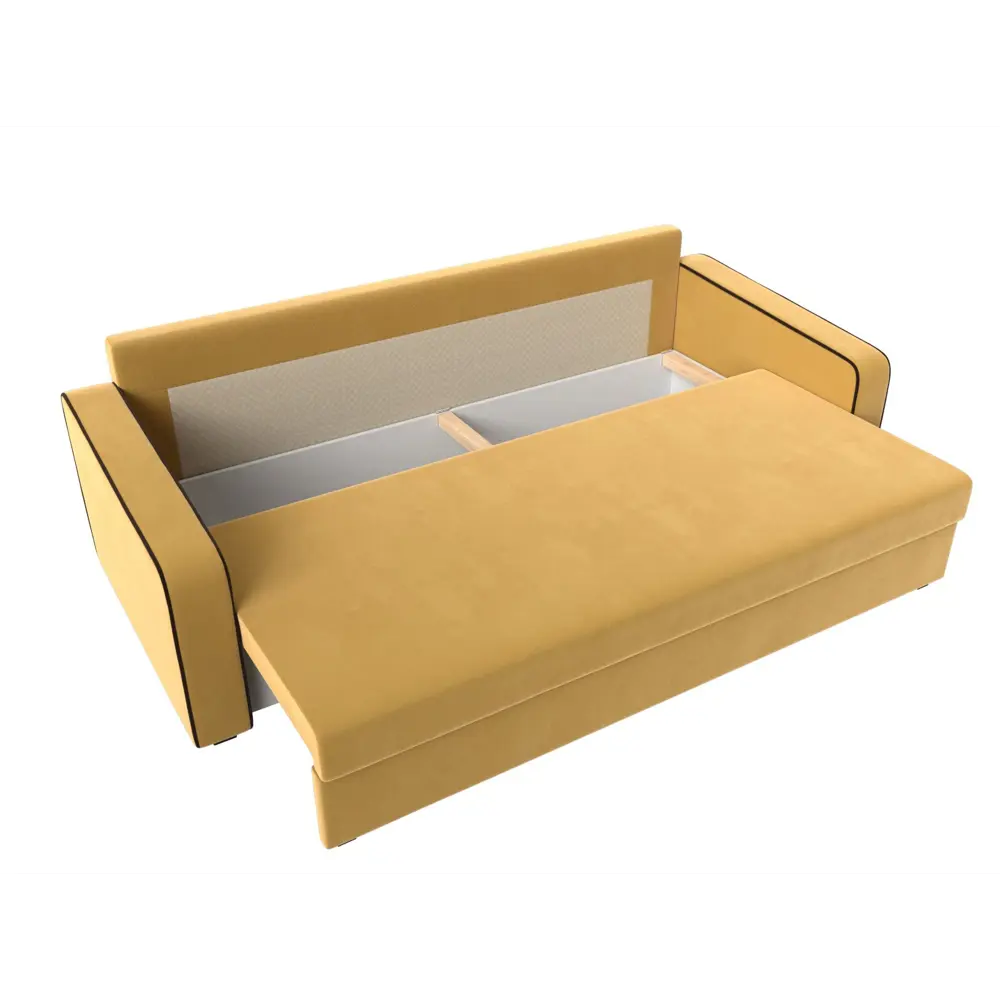 Фото 7 Диван Лига Диванов 118076 217x85x78 см вельвет цвет желтый/коричневый Фото 7 Диван Лига Диванов 118076 217x85x78 см вельвет цвет желтый/коричневый