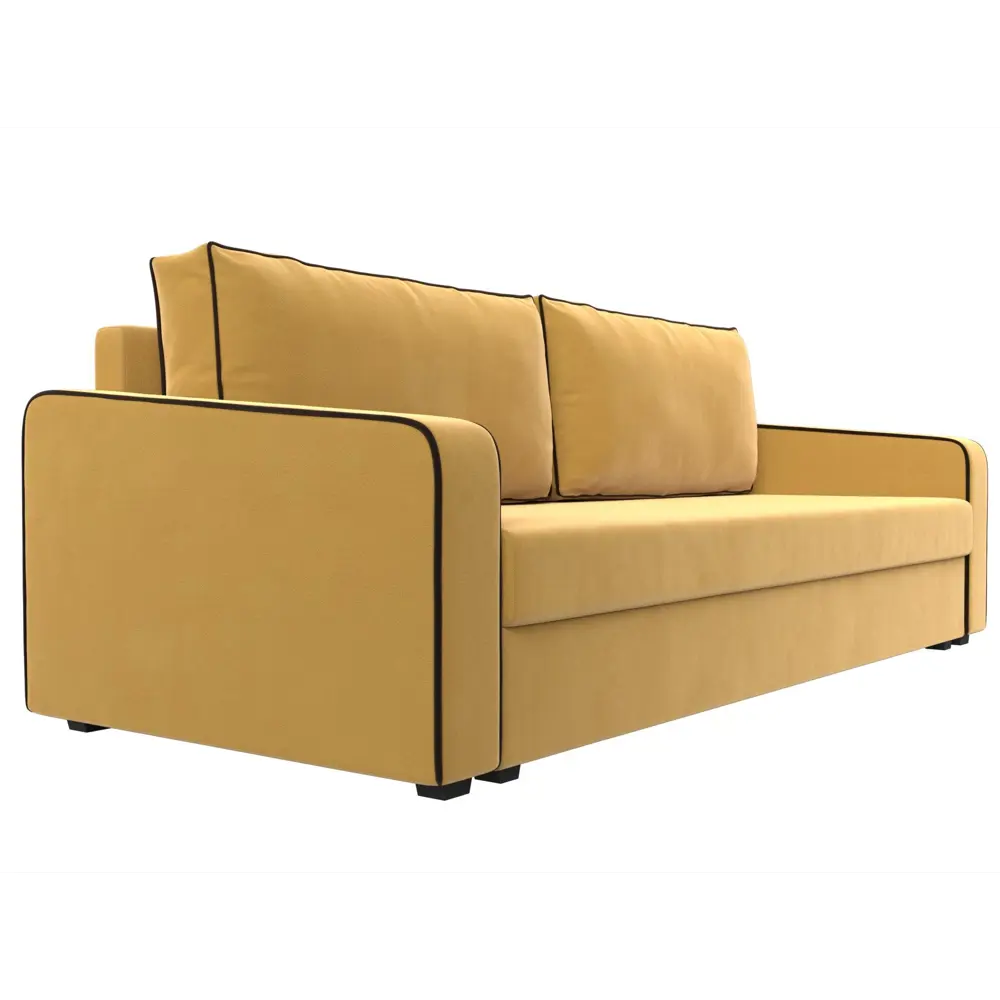 Фото 3 Диван Лига Диванов 118076 217x85x78 см вельвет цвет желтый/коричневый Фото 3 Диван Лига Диванов 118076 217x85x78 см вельвет цвет желтый/коричневый
