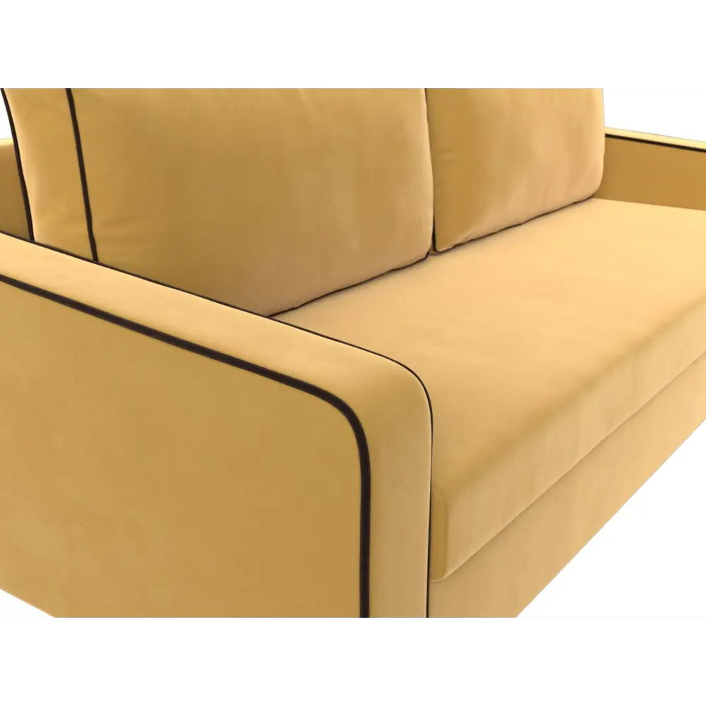 Фото 4 Диван Лига Диванов 118076 217x85x78 см вельвет цвет желтый/коричневый Фото 4 Диван Лига Диванов 118076 217x85x78 см вельвет цвет желтый/коричневый