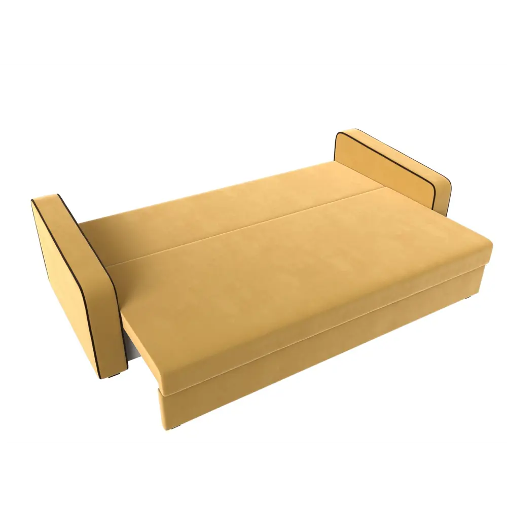 Фото 8 Диван Лига Диванов 118076 217x85x78 см вельвет цвет желтый/коричневый Фото 8 Диван Лига Диванов 118076 217x85x78 см вельвет цвет желтый/коричневый