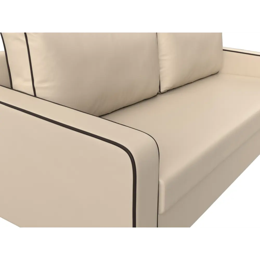 Фото 4 Диван Лига Диванов 118089 217x85x78 см искусственная кожа цвет бежевый/коричневый Фото 4 Диван Лига Диванов 118089 217x85x78 см искусственная кожа цвет бежевый/коричневый