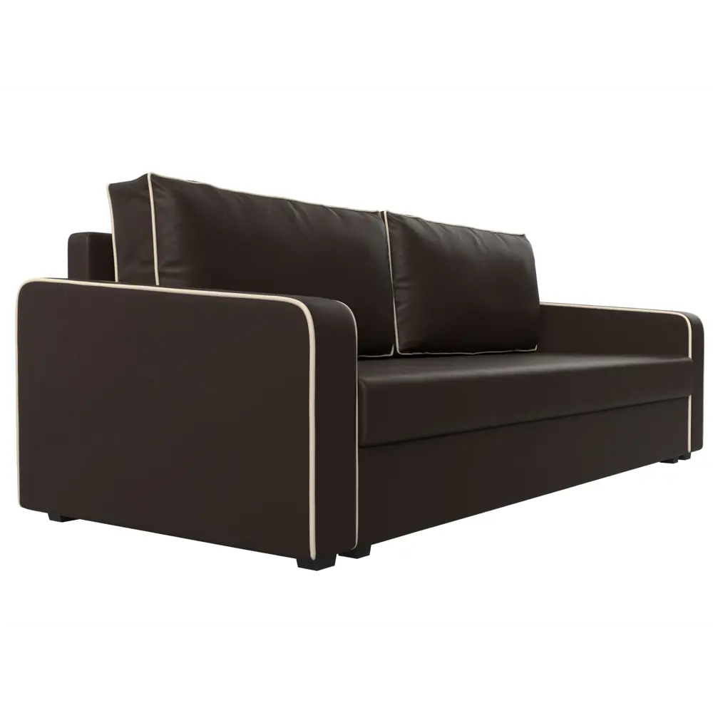 Фото 3 Диван Лига Диванов 118091 217x85x78 см искусственная кожа цвет коричневый/бежевый Фото 3 Диван Лига Диванов 118091 217x85x78 см искусственная кожа цвет коричневый/бежевый