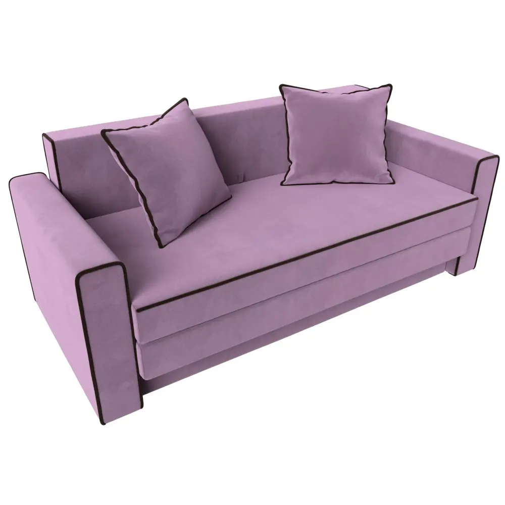 Фото 5 Диван Лига Диванов 117559 158x78x90 см вельвет цвет сиреневый/коричневый Фото 5 Диван Лига Диванов 117559 158x78x90 см вельвет цвет сиреневый/коричневый