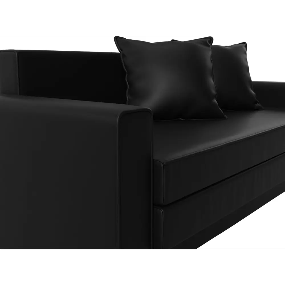 Фото 4 Диван Лига Диванов 117576 158x78x90 см искусственная кожа цвет черный Фото 4 Диван Лига Диванов 117576 158x78x90 см искусственная кожа цвет черный