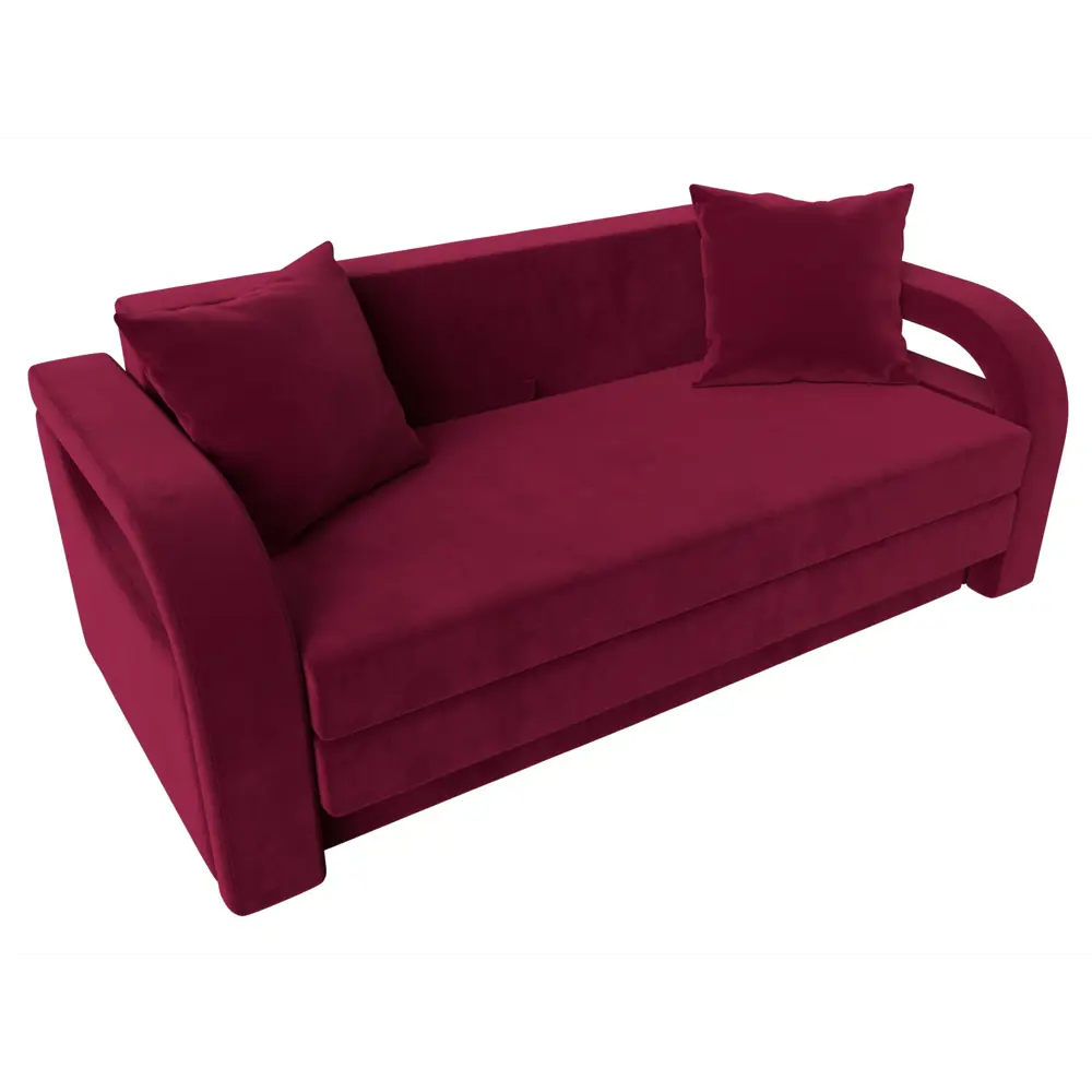 Фото 5 Диван Лига Диванов 014 117427 164x78x90 см вельвет цвет бордовый Фото 5 Диван Лига Диванов 014 117427 164x78x90 см вельвет цвет бордовый