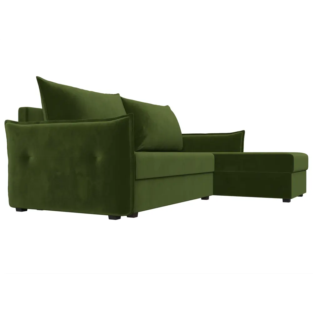 Фото 3 Диван Лига Диванов 118439 226x85x140 см вельвет цвет зеленый Фото 3 Диван Лига Диванов 118439 226x85x140 см вельвет цвет зеленый