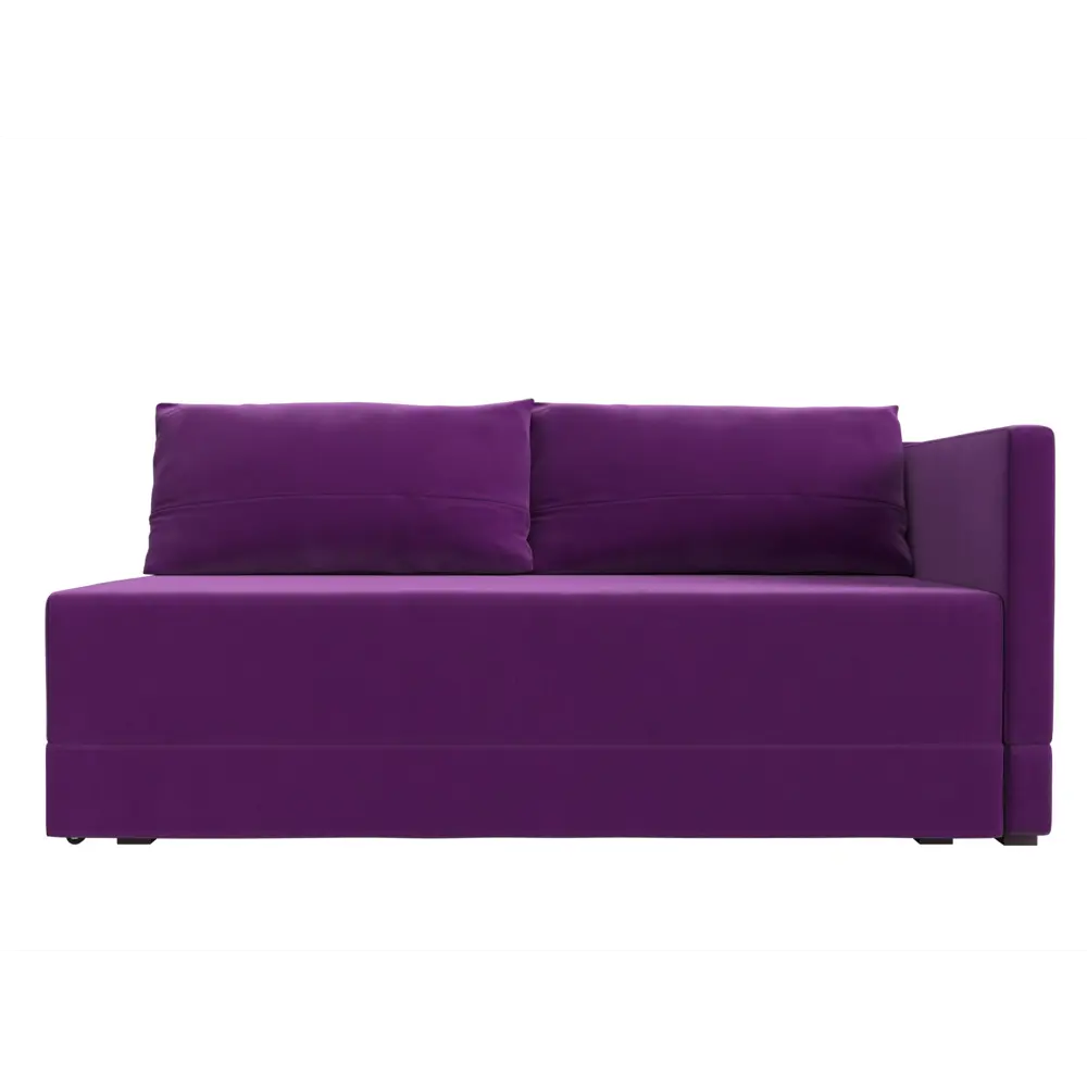 Фото 2 Кушетка Лига Диванов Никас 118414 150x73x82 см вельвет цвет фиолетовый