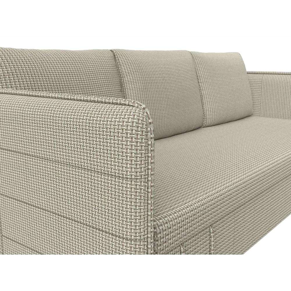 Фото Диван Лига Диванов Слим 119817 208x90x80 см рогожка цвет коричневый