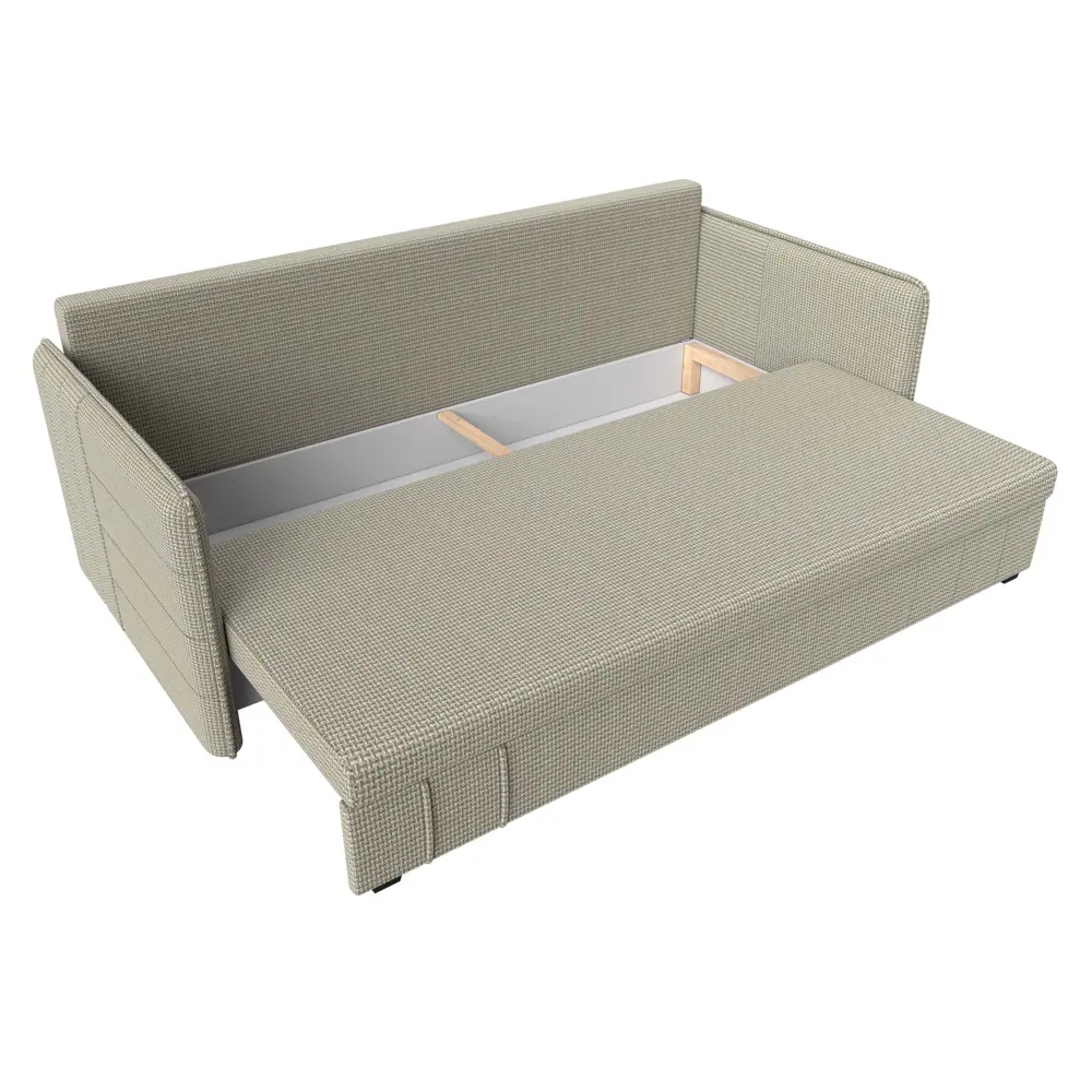 Фото 5 Диван Лига Диванов Слим 119817 208x90x80 см рогожка цвет коричневый