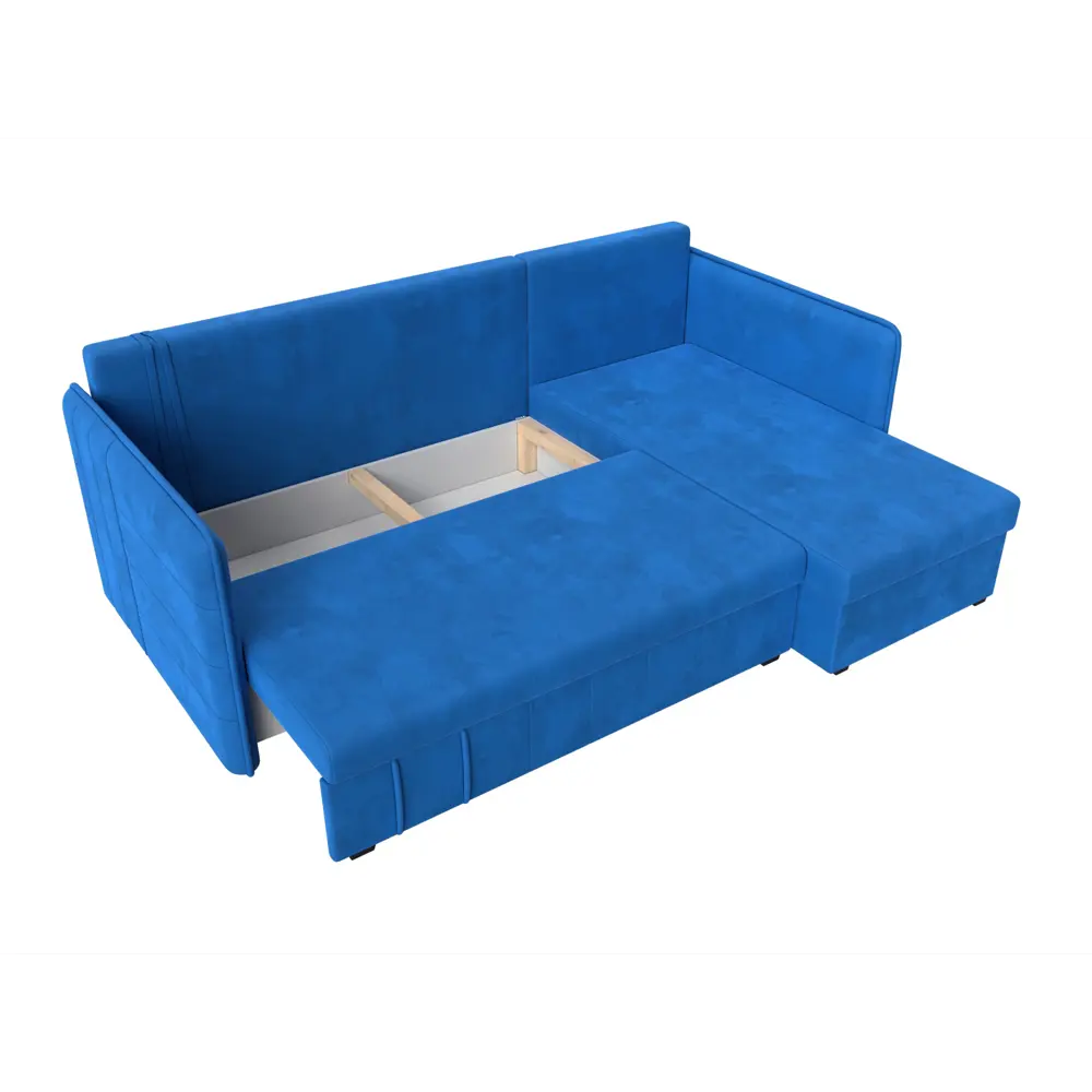 Фото 4 Диван Лига Диванов Слим 119971 213x85x140 см велюр цвет голубой Фото 4 Диван Лига Диванов Слим 119971 213x85x140 см велюр цвет голубой