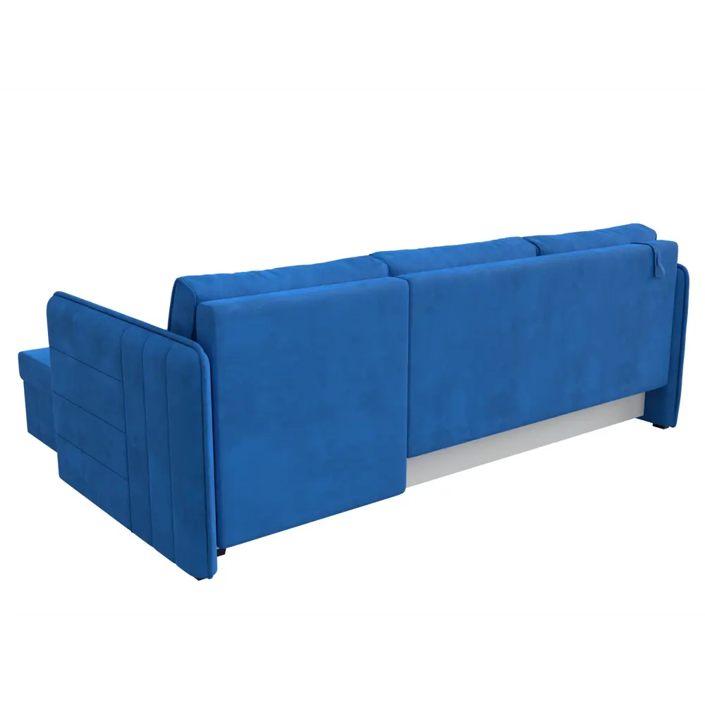 Фото Диван Лига Диванов Слим 119971 213x85x140 см велюр цвет голубой Фото Диван Лига Диванов Слим 119971 213x85x140 см велюр цвет голубой