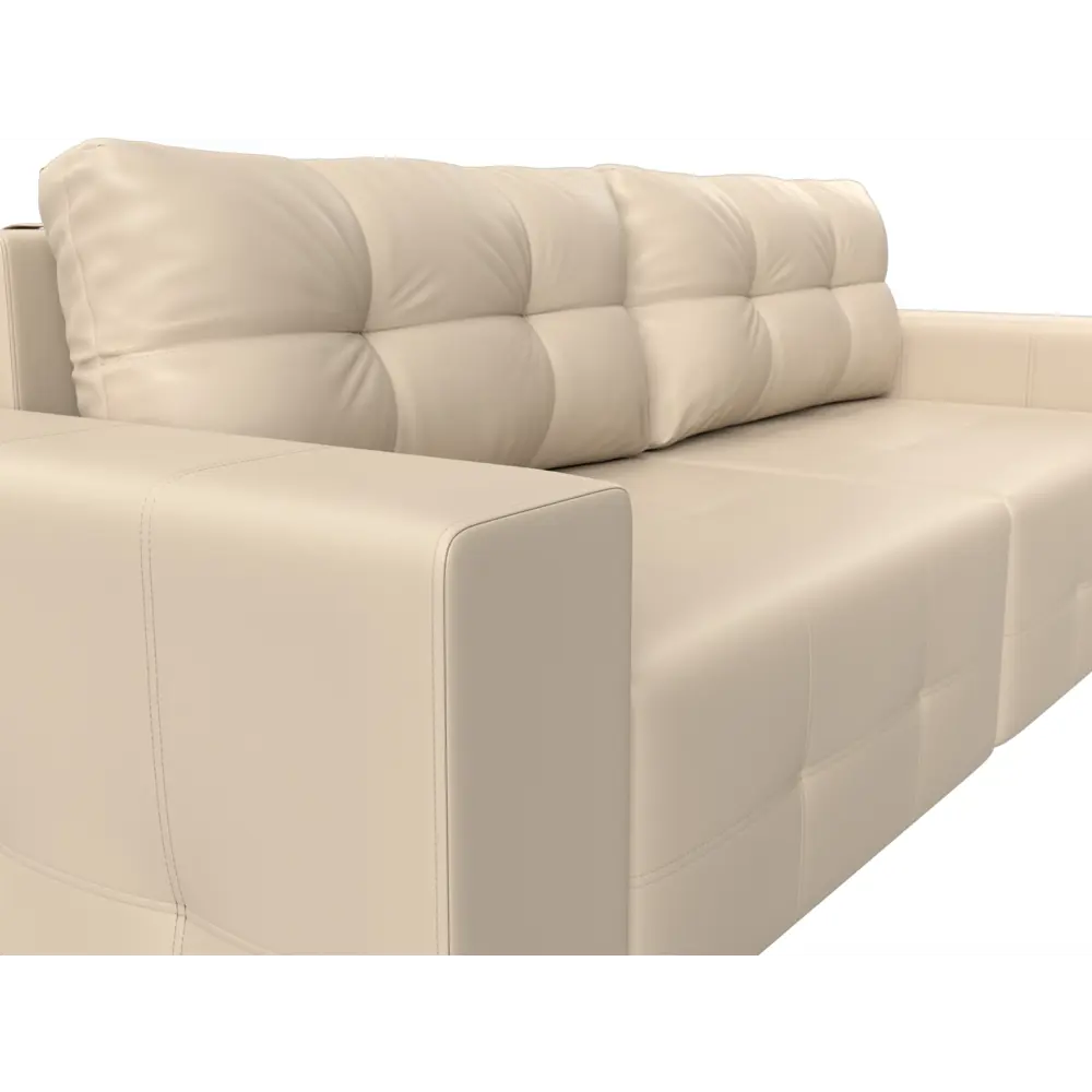 Фото 3 Раскладной диван Лига Диванов 120008 256x95x111 см искусственная кожа цвет бежевый Фото 3 Раскладной диван Лига Диванов 120008 256x95x111 см искусственная кожа цвет бежевый