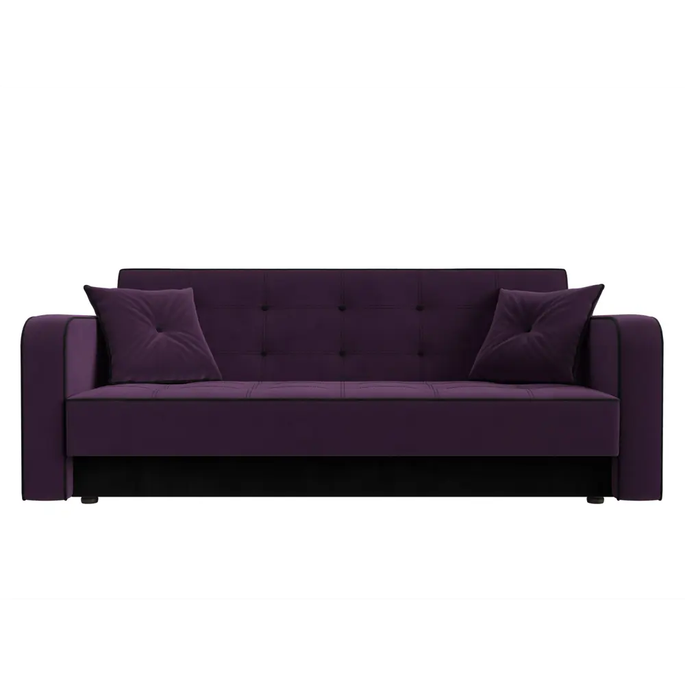 Фото 2 Раскладной диван Лига Диванов Тур 120491 211x82x86 см велюр цвет фиолетовый Фото 2 Раскладной диван Лига Диванов Тур 120491 211x82x86 см велюр цвет фиолетовый