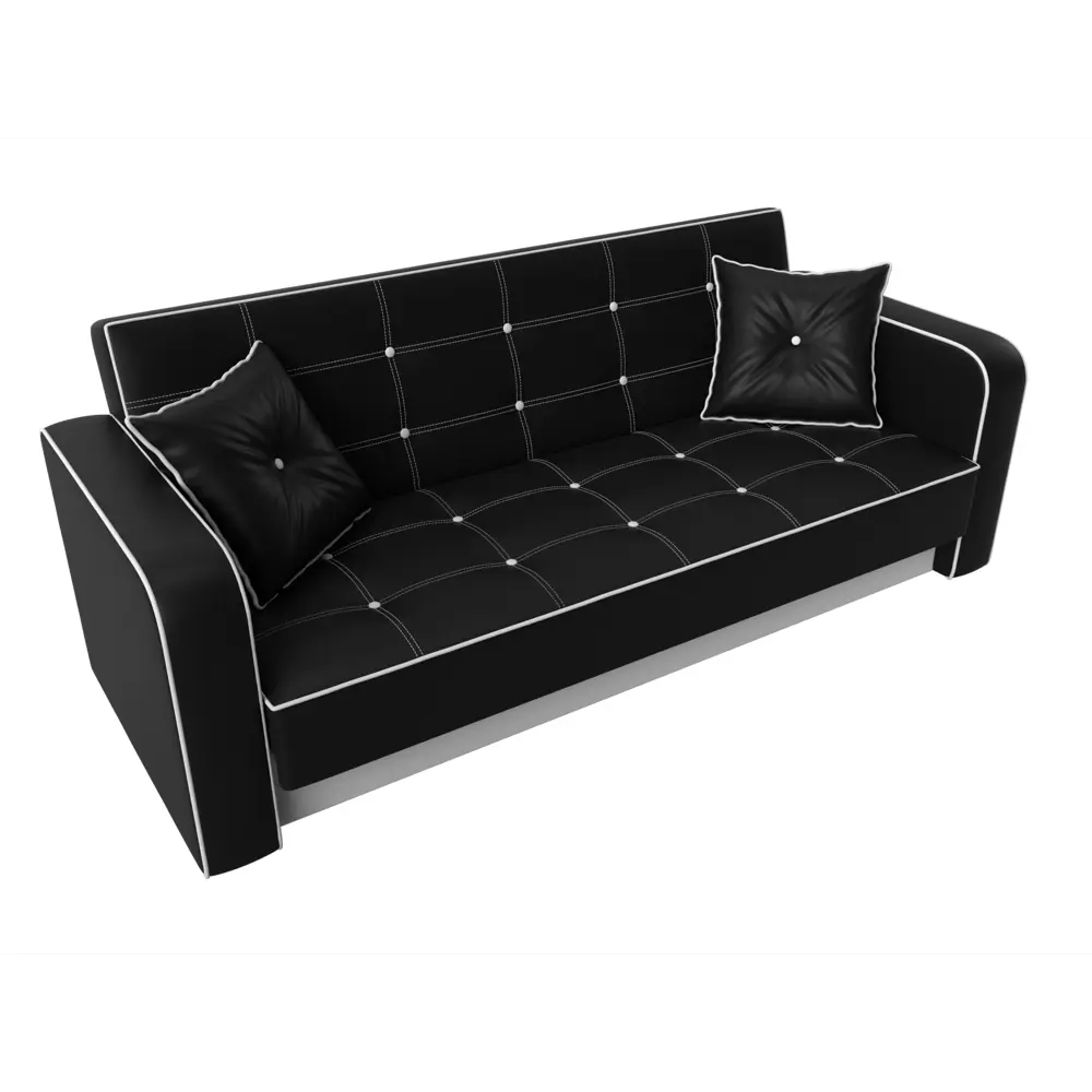 Фото 6 Раскладной диван Лига Диванов Тур 120509 211x82x86 см искусственная кожа цвет черный Фото 6 Раскладной диван Лига Диванов Тур 120509 211x82x86 см искусственная кожа цвет черный