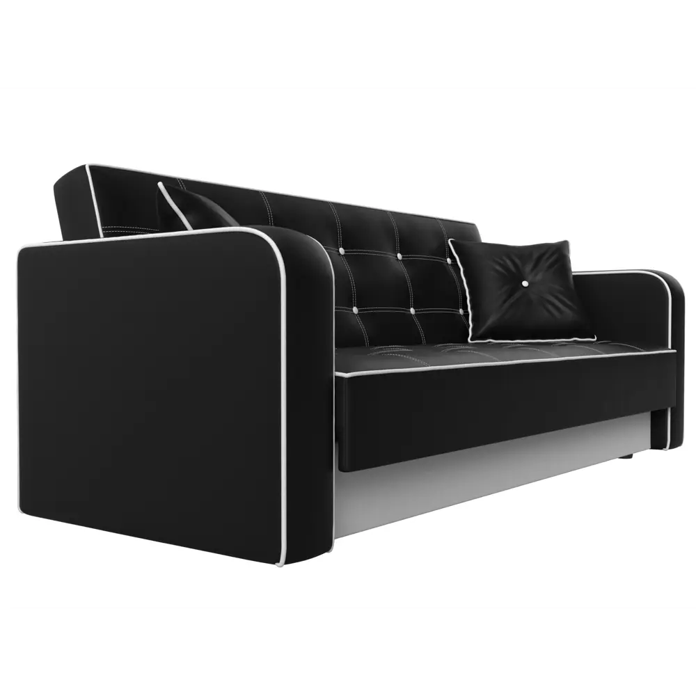 Фото 4 Раскладной диван Лига Диванов Тур 120509 211x82x86 см искусственная кожа цвет черный Фото 4 Раскладной диван Лига Диванов Тур 120509 211x82x86 см искусственная кожа цвет черный