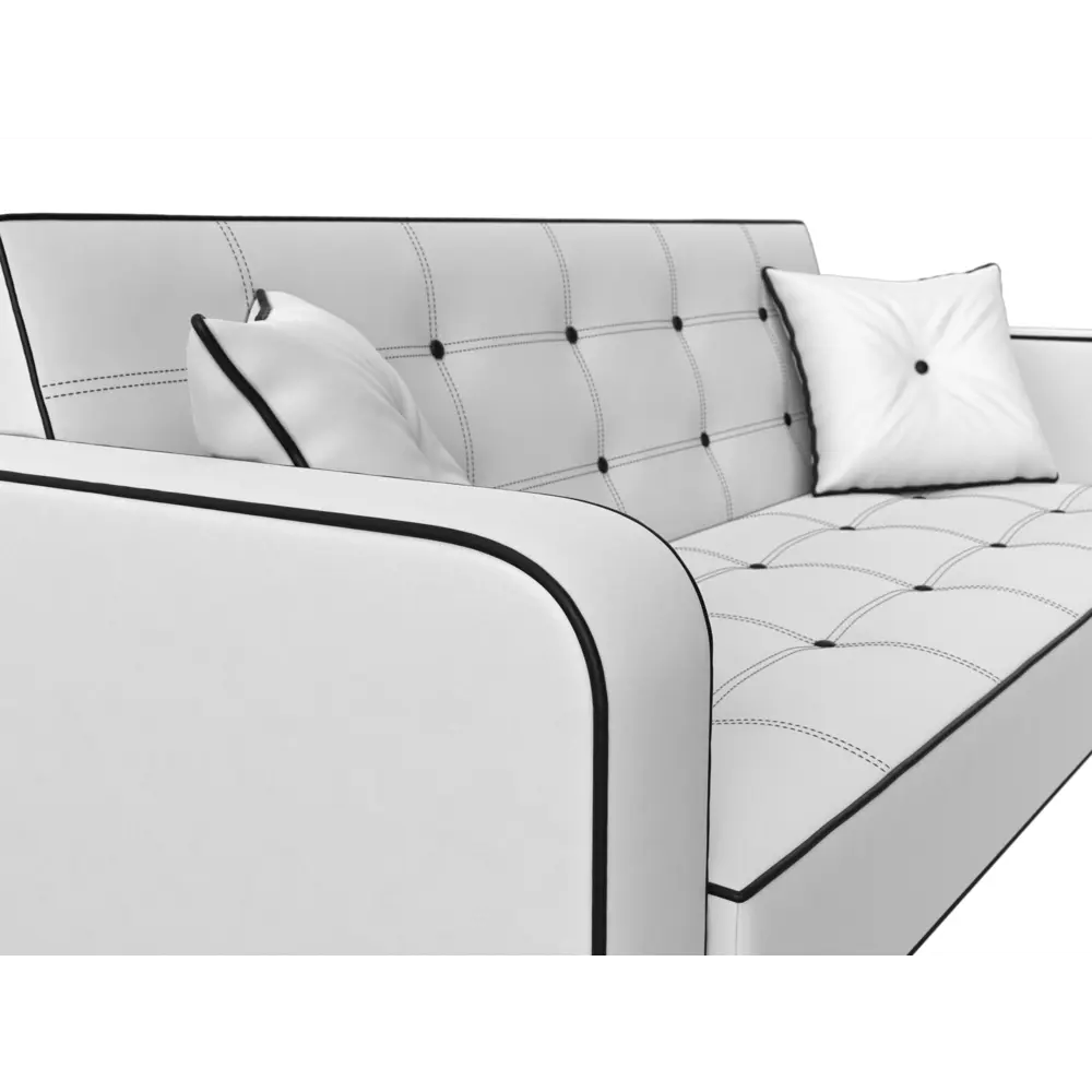 Фото 3 Раскладной диван Лига Диванов Тур 120510 211x82x86 см искусственная кожа цвет белый Фото 3 Раскладной диван Лига Диванов Тур 120510 211x82x86 см искусственная кожа цвет белый