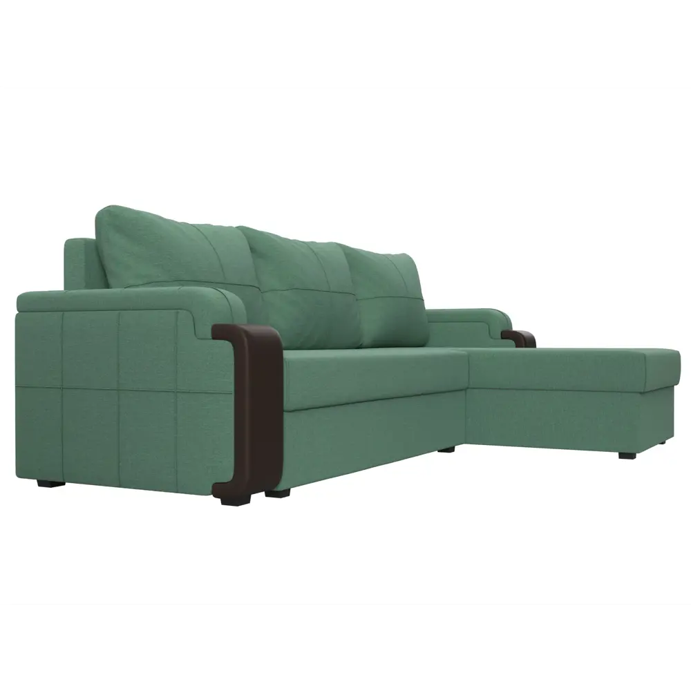 Фото 4 Диван Лига Диванов Николь Лайт 121545 231x90x141 см рогожка цвет амур зеленый/коричневый Фото 4 Диван Лига Диванов Николь Лайт 121545 231x90x141 см рогожка цвет амур зеленый/коричневый