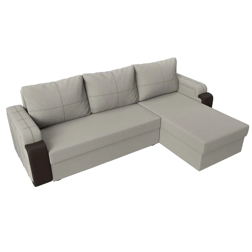 Фото 6 Диван Лига Диванов Николь Лайт 121541 231x90x141 см рогожка цвет амур бежевый/коричневый Фото 6 Диван Лига Диванов Николь Лайт 121541 231x90x141 см рогожка цвет амур бежевый/коричневый