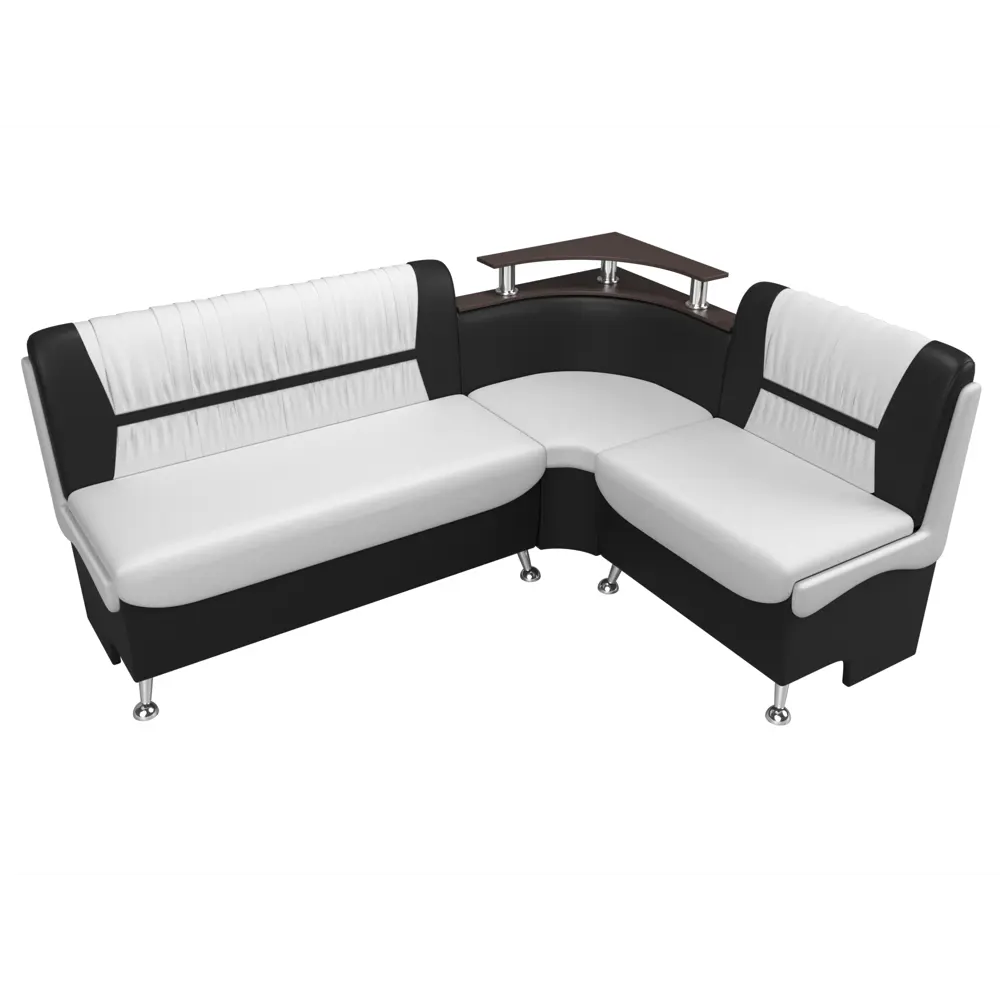 Фото 5 Диван Лига Диванов Сидней 107389 172x89x135 см экокожа цвет черный/белый Фото 5 Диван Лига Диванов Сидней 107389 172x89x135 см экокожа цвет черный/белый