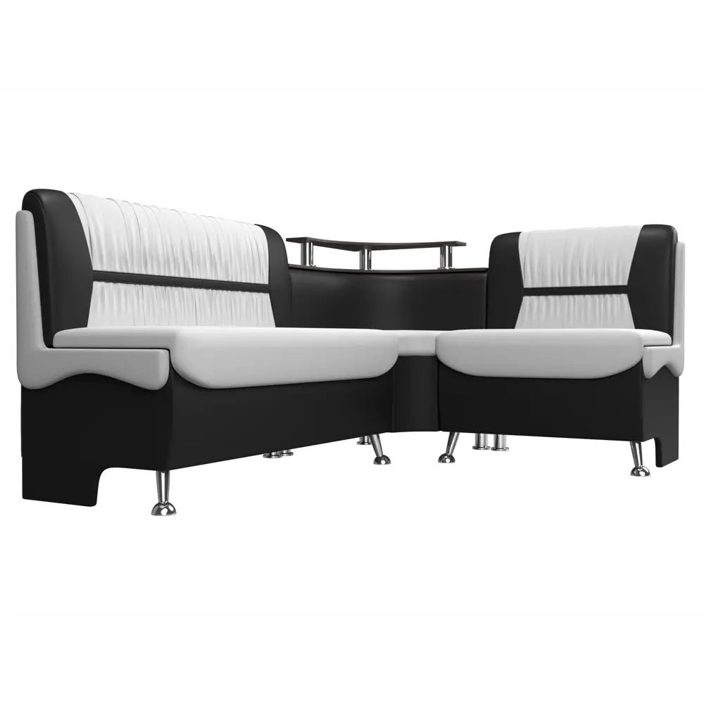 Фото 3 Диван Лига Диванов Сидней 107389 172x89x135 см экокожа цвет черный/белый Фото 3 Диван Лига Диванов Сидней 107389 172x89x135 см экокожа цвет черный/белый