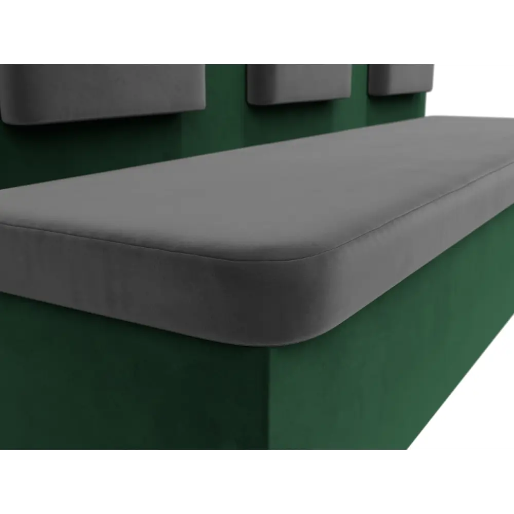 Фото 4 Диван Лига Диванов Маккон 109227 185x89x54 см велюр цвет серый/зеленый Фото 4 Диван Лига Диванов Маккон 109227 185x89x54 см велюр цвет серый/зеленый