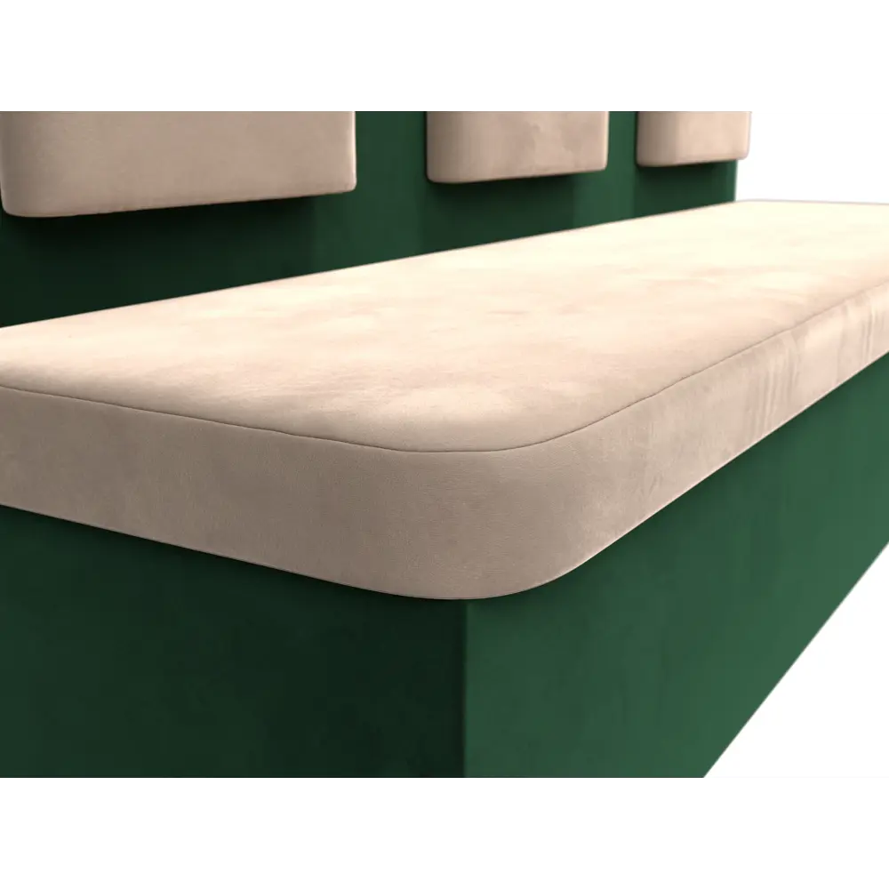 Фото 4 Диван Лига Диванов Маккон 109229 185x89x54 см велюр цвет бежевый/зеленый Фото 4 Диван Лига Диванов Маккон 109229 185x89x54 см велюр цвет бежевый/зеленый