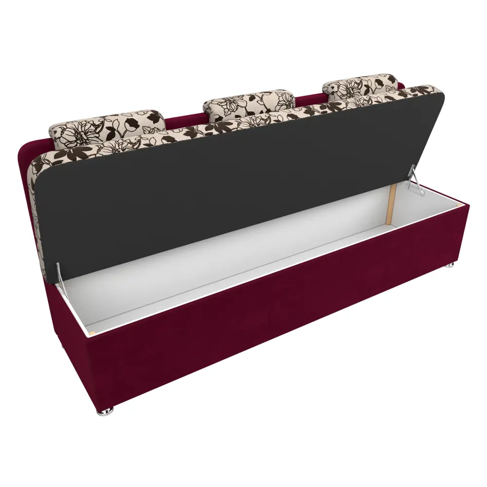 Фото 6 Диван Лига Диванов Маккон 109224 185x89x54 см рогожка цвет бежевый/бордовый Фото 6 Диван Лига Диванов Маккон 109224 185x89x54 см рогожка цвет бежевый/бордовый