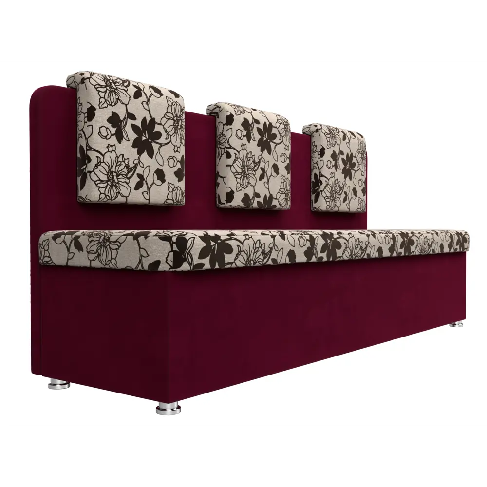 Фото 3 Диван Лига Диванов Маккон 109224 185x89x54 см рогожка цвет бежевый/бордовый Фото 3 Диван Лига Диванов Маккон 109224 185x89x54 см рогожка цвет бежевый/бордовый