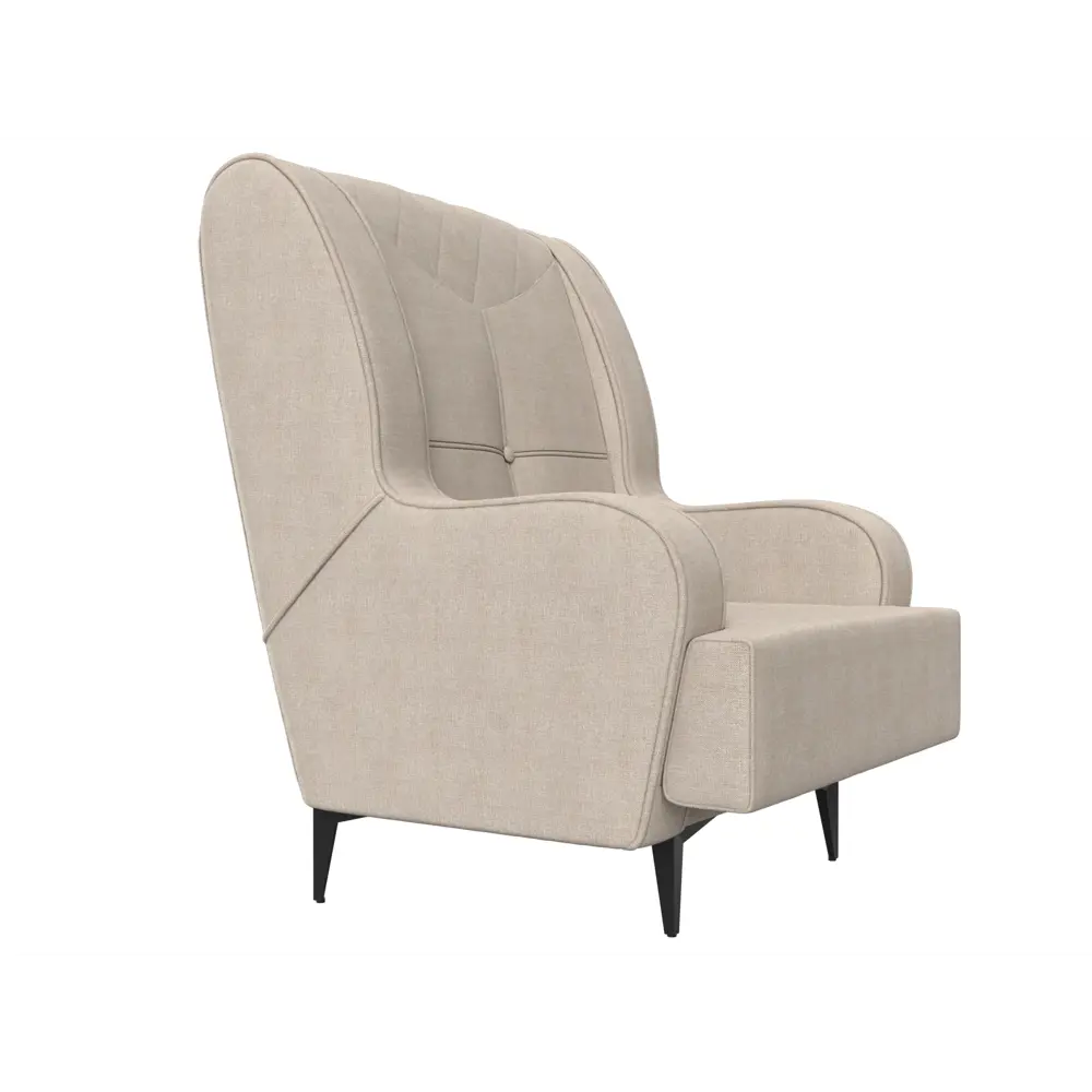 Фото 3 Кресло Лига Диванов Неаполь 111969 75x101x79 см рогожка цвет бежевый