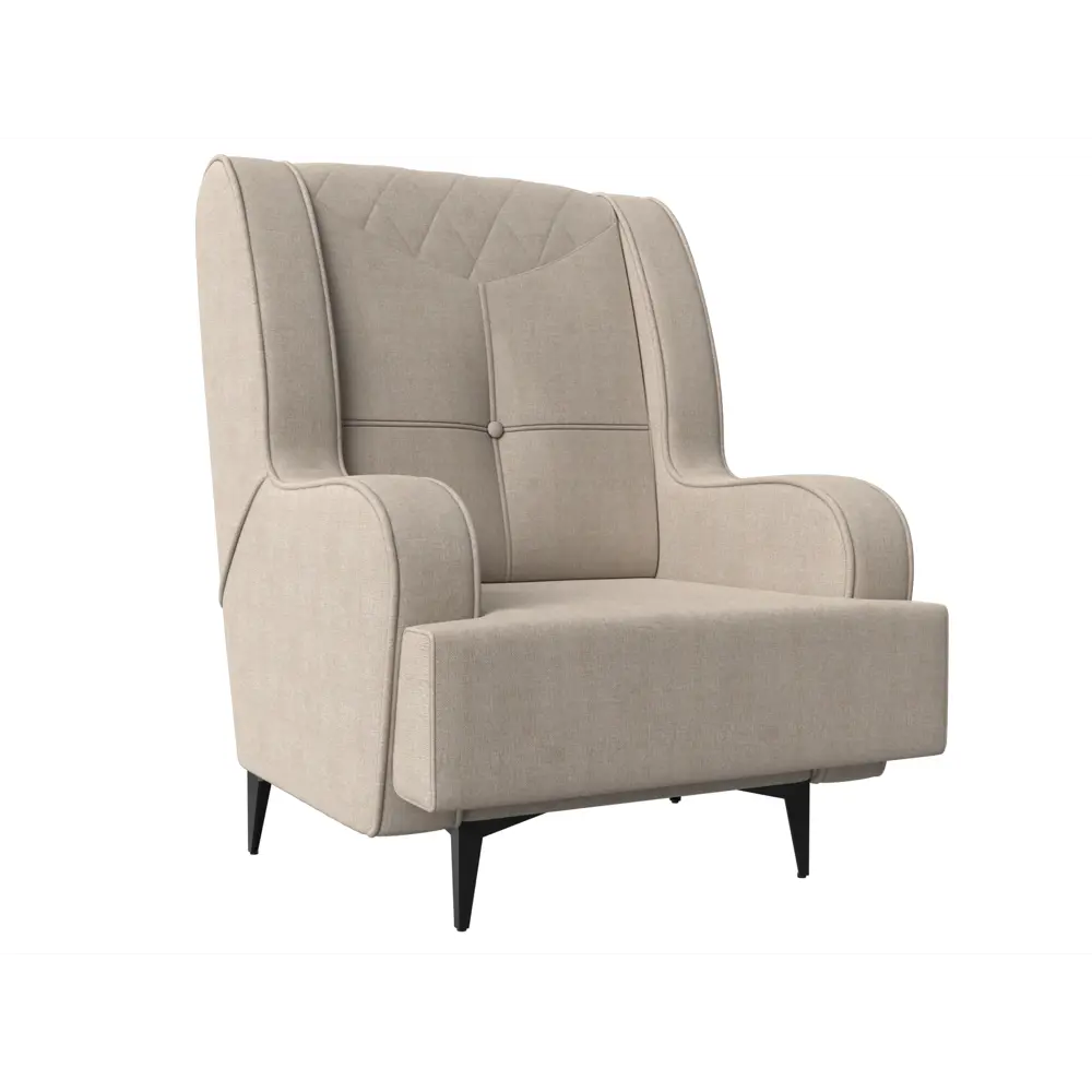 Фото Кресло Лига Диванов Неаполь 111969 75x101x79 см рогожка цвет бежевый