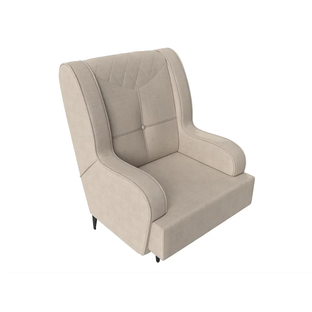 Фото 5 Кресло Лига Диванов Неаполь 111969 75x101x79 см рогожка цвет бежевый