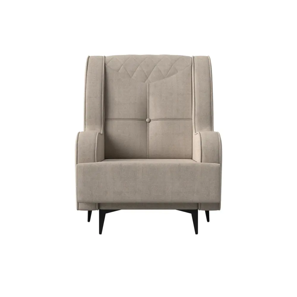 Фото 2 Кресло Лига Диванов Неаполь 111969 75x101x79 см рогожка цвет бежевый