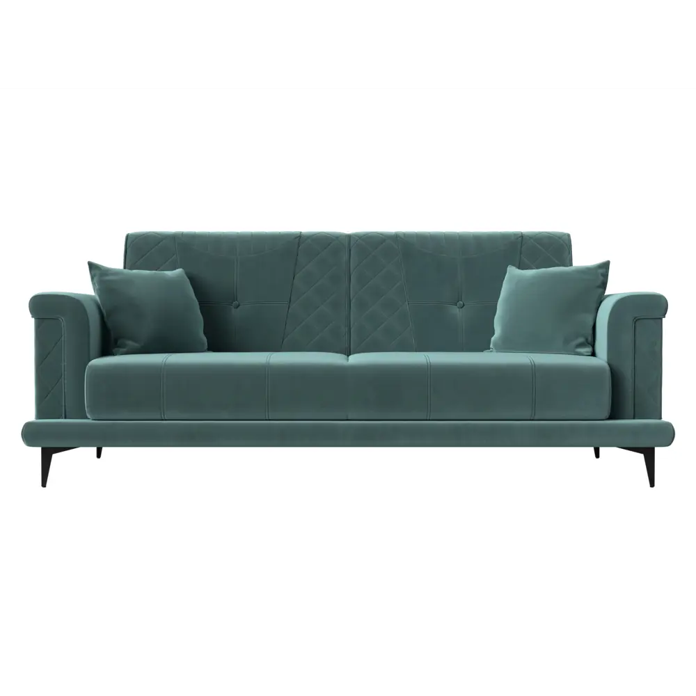 Фото 2 Диван прямой Лига Диванов Неаполь 227x90x93 см велюр цвет бирюзовый Фото 2 Диван прямой Лига Диванов Неаполь 227x90x93 см велюр цвет бирюзовый