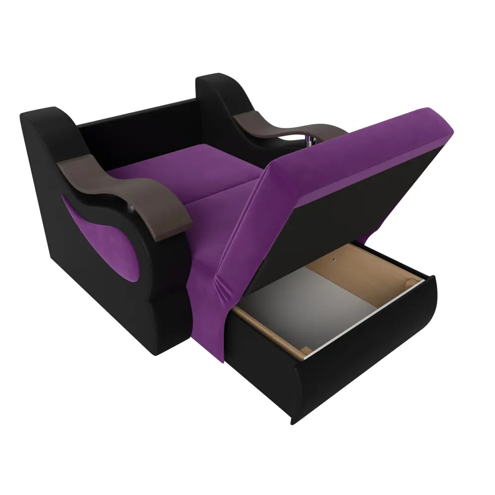 Фото 7 Кресло Лига Диванов Меркурий 106313 112x93x110 см микровельвет цвет черный/фиолетовый Фото 7 Кресло Лига Диванов Меркурий 106313 112x93x110 см микровельвет цвет черный/фиолетовый