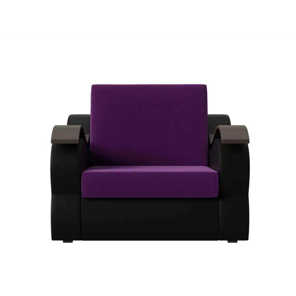 Фото 2 Кресло Лига Диванов Меркурий 106313 112x93x110 см микровельвет цвет черный/фиолетовый Фото 2 Кресло Лига Диванов Меркурий 106313 112x93x110 см микровельвет цвет черный/фиолетовый
