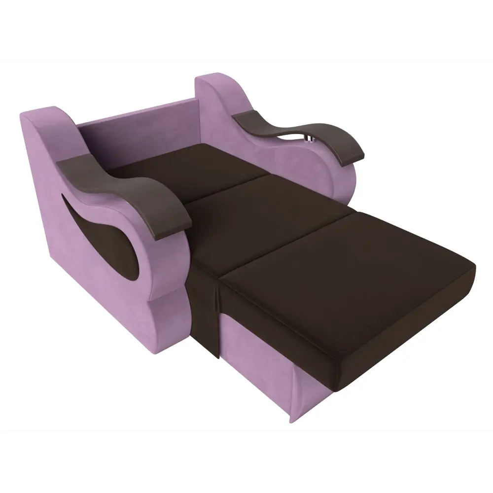 Фото 6 Кресло Лига Диванов Меркурий 111626 112x93x110 см микровельвет цвет коричневый/сиреневый Фото 6 Кресло Лига Диванов Меркурий 111626 112x93x110 см микровельвет цвет коричневый/сиреневый