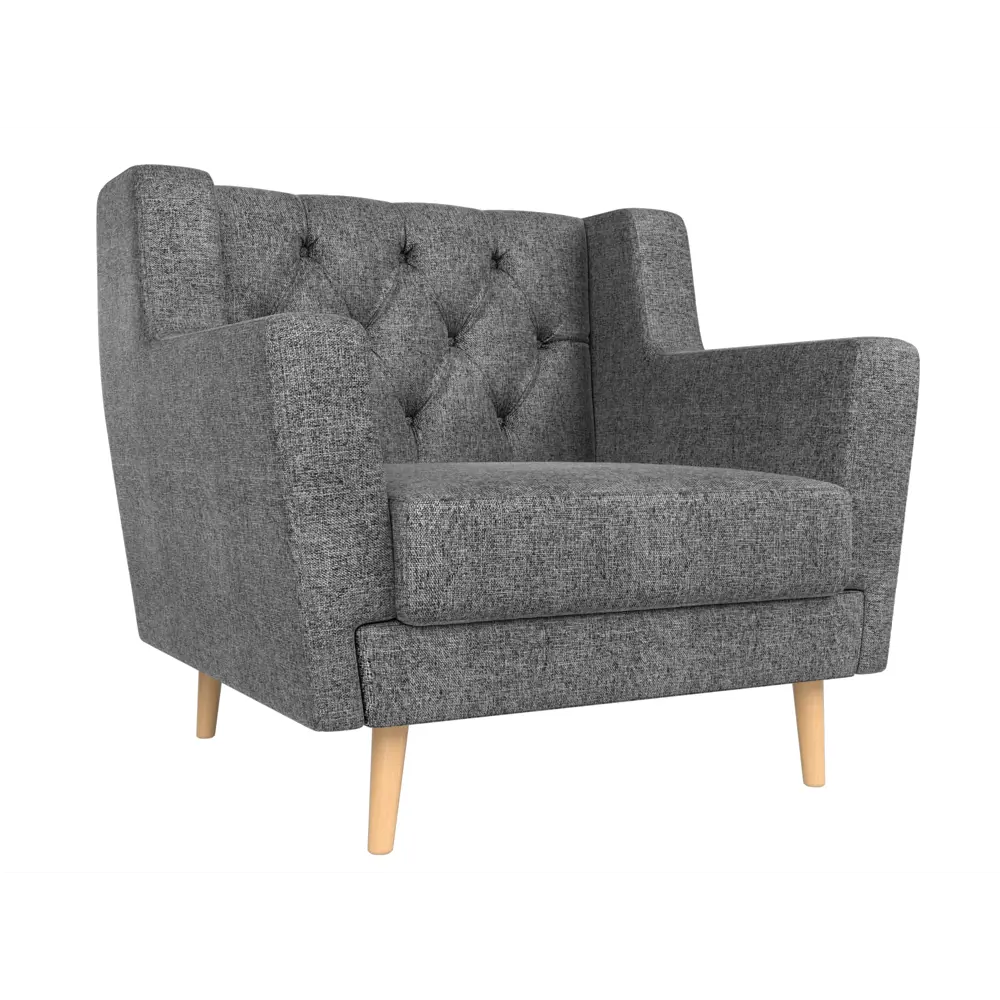 Фото Кресло Лига Диванов Брайтон 90x85x80 рогожка цвет серый