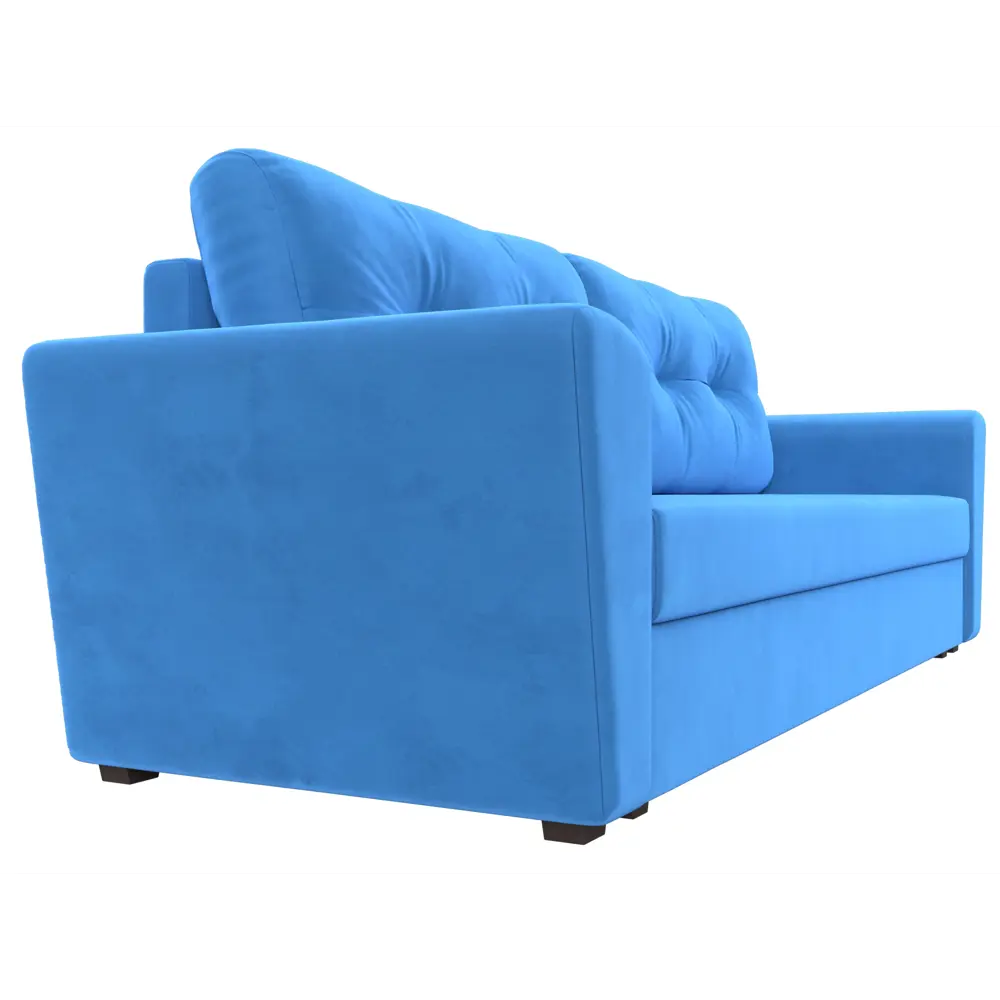 Фото 3 Диван прямой Лига Диванов Амстердам Лайт 234x91x77 см пенополиуретан цвет голубой