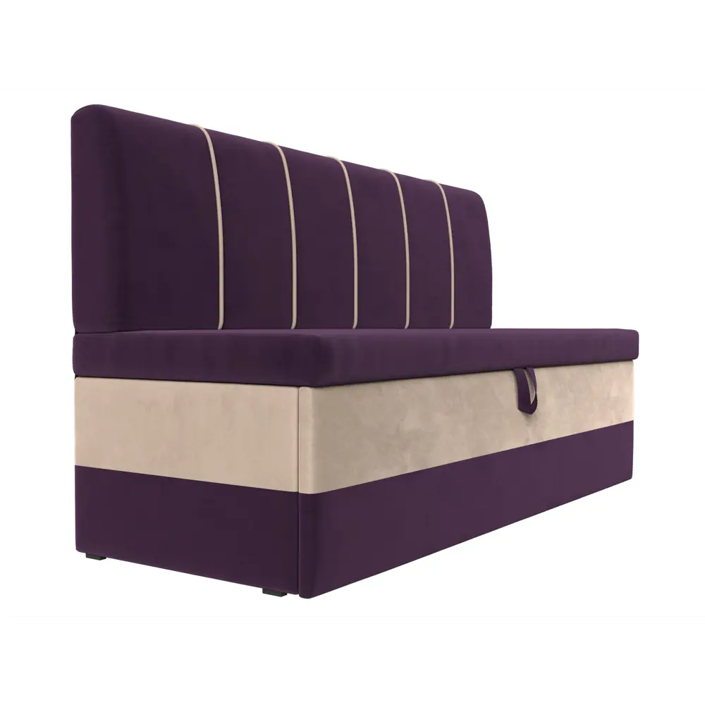 Фото 3 Диван Лига Диванов Энигма 112887 184x95x64 см велюр цвет бежевый/фиолетовый Фото 3 Диван Лига Диванов Энигма 112887 184x95x64 см велюр цвет бежевый/фиолетовый