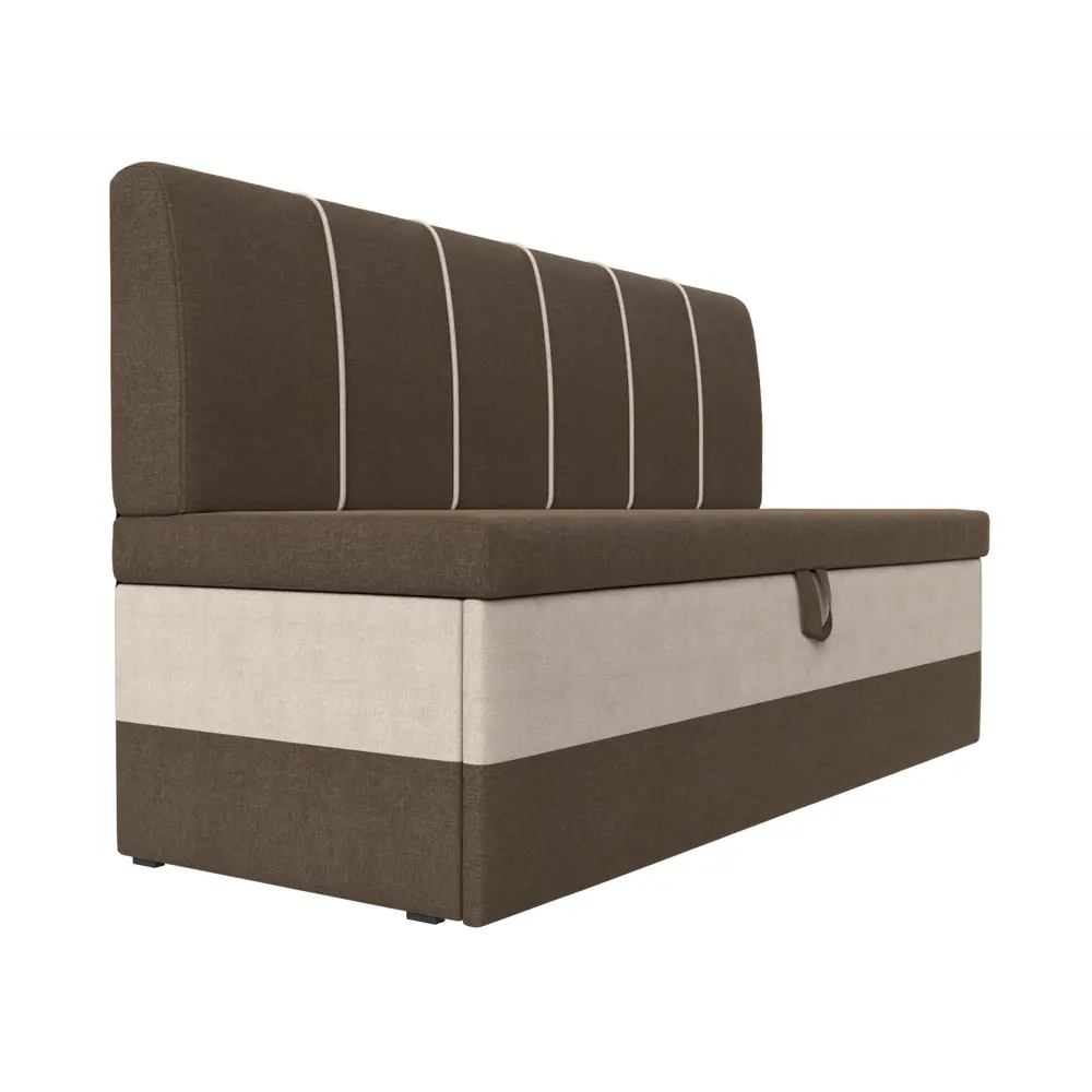 Фото 3 Диван Лига Диванов Энигма 112907 184x95x64 см рогожка цвет бежевый/коричневый Фото 3 Диван Лига Диванов Энигма 112907 184x95x64 см рогожка цвет бежевый/коричневый