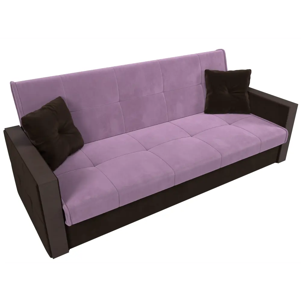Фото 5 Диван Лига диванов Валенсия 210x90x85 см микровельвет цвет сиреневый/коричневый Фото 5 Диван Лига диванов Валенсия 210x90x85 см микровельвет цвет сиреневый/коричневый
