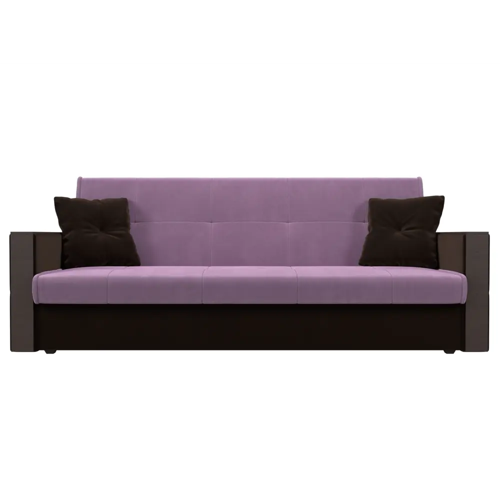 Фото 2 Диван Лига диванов Валенсия 210x90x85 см микровельвет цвет сиреневый/коричневый Фото 2 Диван Лига диванов Валенсия 210x90x85 см микровельвет цвет сиреневый/коричневый