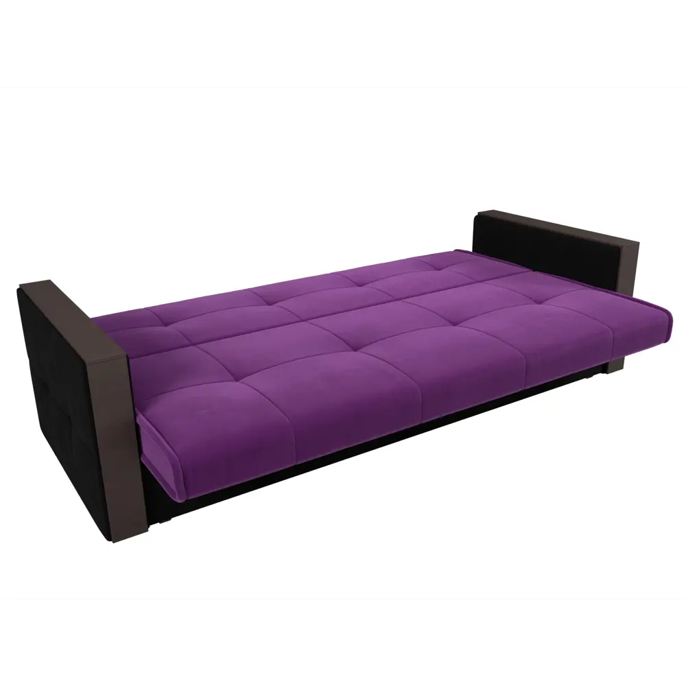 Фото 6 Диван Лига диванов Валенсия 210x90x85 см микровельвет цвет черный/фиолетовый Фото 6 Диван Лига диванов Валенсия 210x90x85 см микровельвет цвет черный/фиолетовый