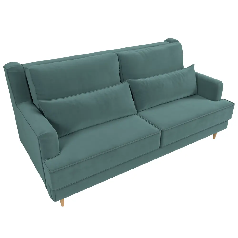 Фото 5 Диван Лига диванов Джерси 218x95x102 см велюр цвет бирюзовый Фото 5 Диван Лига диванов Джерси 218x95x102 см велюр цвет бирюзовый