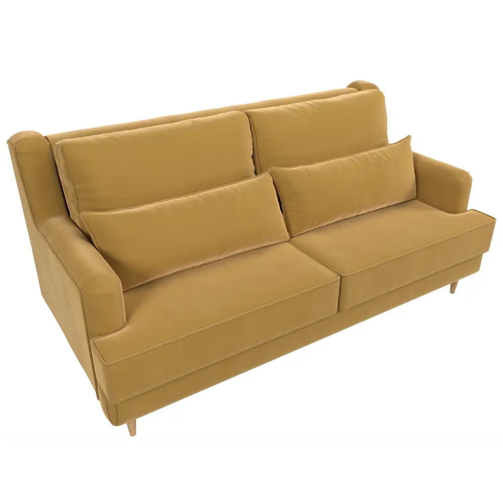 Фото 5 Диван Лига диванов Джерси 218x95x102 см микровельвет цвет желтый Фото 5 Диван Лига диванов Джерси 218x95x102 см микровельвет цвет желтый