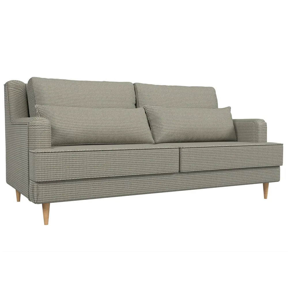 Фото Диван Лига диванов Джерси 218x95x102 см рогожка цвет бежевый кофру 02 Фото Диван Лига диванов Джерси 218x95x102 см рогожка цвет бежевый кофру 02