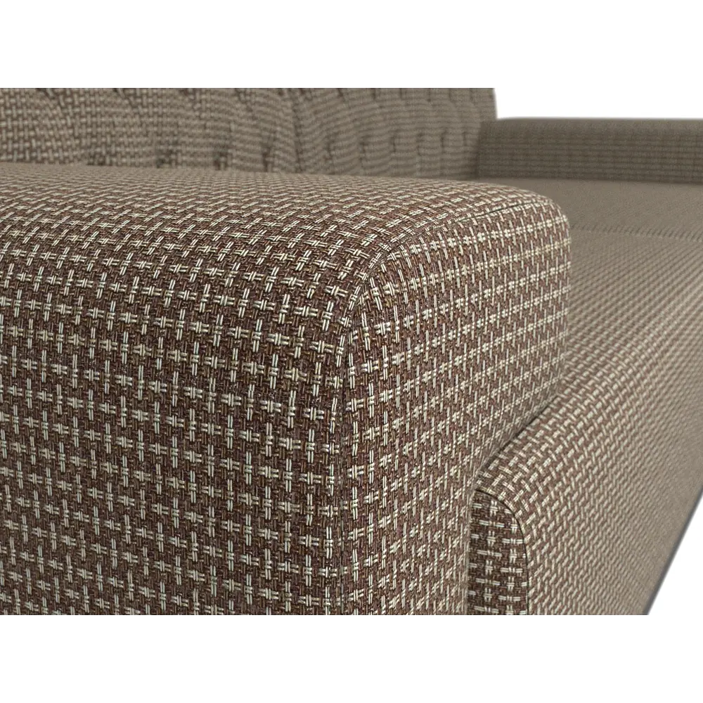 Фото 4 Диван Лига диванов Мюнхен 109144 206x84x78 см рогожка цвет коричневый