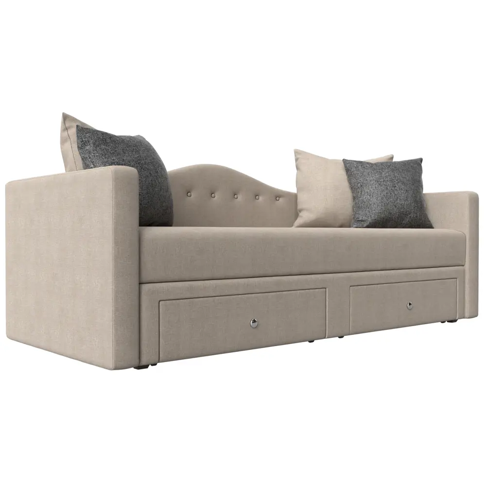 Фото Диван Лига Диванов Дориан 100223 200x82x90 см рогожка цвет бежевый Фото Диван Лига Диванов Дориан 100223 200x82x90 см рогожка цвет бежевый