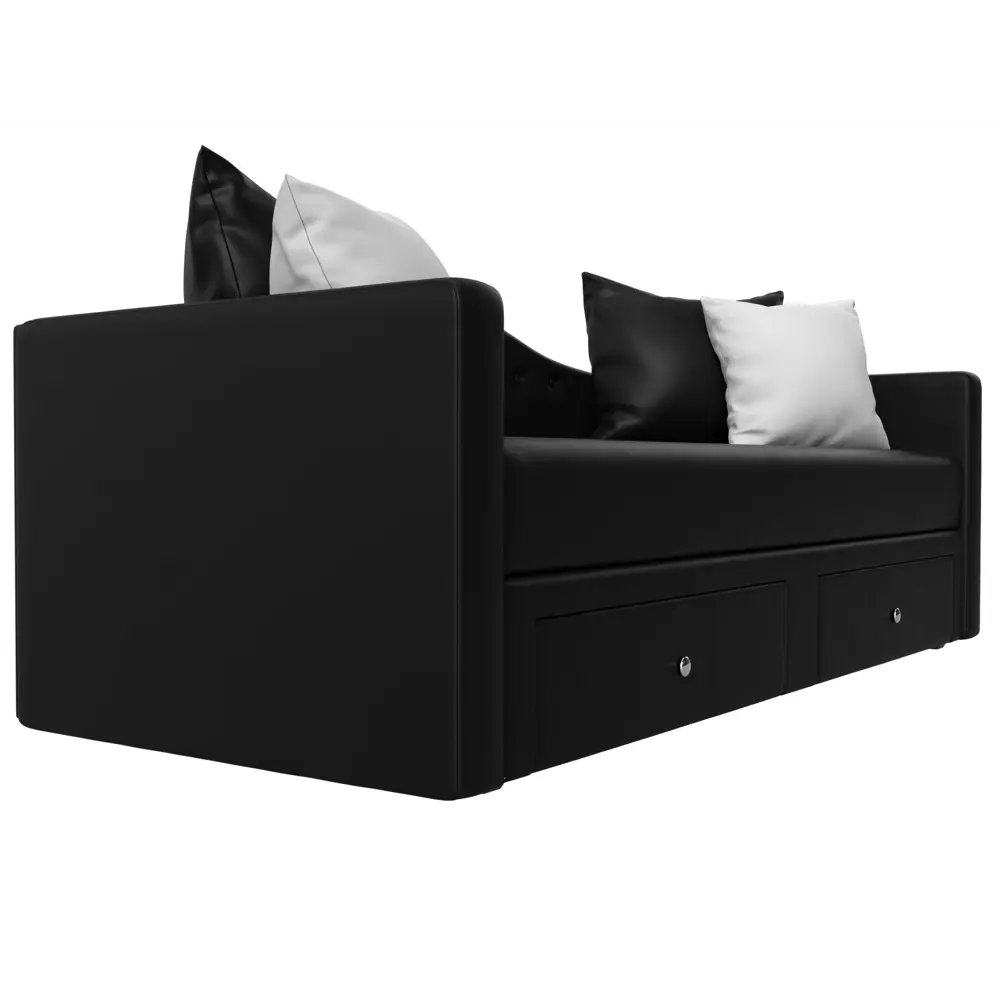 Фото 3 Диван Лига Диванов Дориан 100231 200x82x90 см экокожа цвет черный Фото 3 Диван Лига Диванов Дориан 100231 200x82x90 см экокожа цвет черный