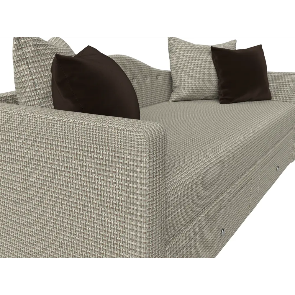 Фото 4 Диван Лига Диванов Дориан 113733 200x82x90 см микровельвет цвет бежевый Фото 4 Диван Лига Диванов Дориан 113733 200x82x90 см микровельвет цвет бежевый